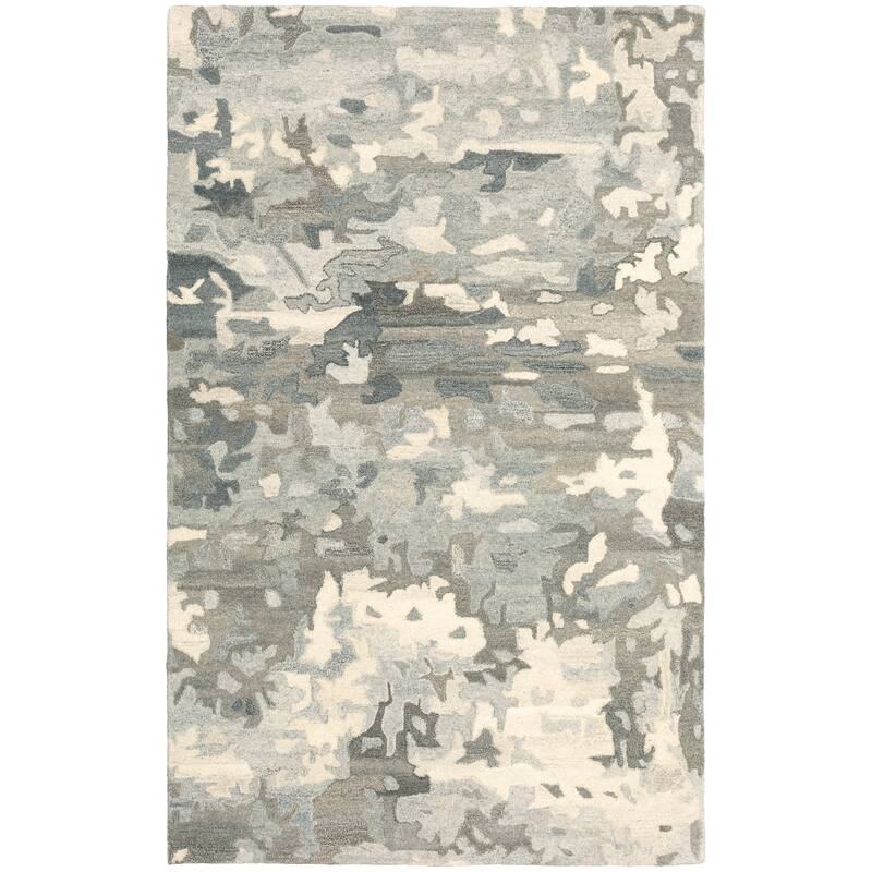 Style Haven Alana Abstract Shadows Hand-made Natural Colored Wool Area Rug - 10' x 13' - Runner/Rectangle