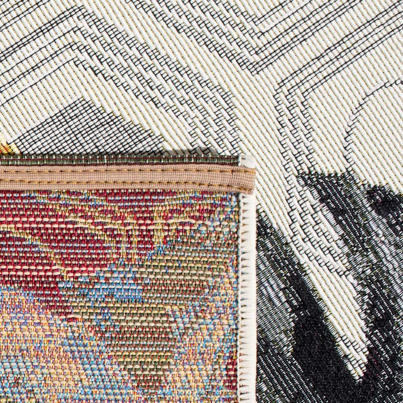 SAFAVIEH Barbados Xhezide Tropical Indoor/ Outdoor Waterproof Patio Backyard Rug
