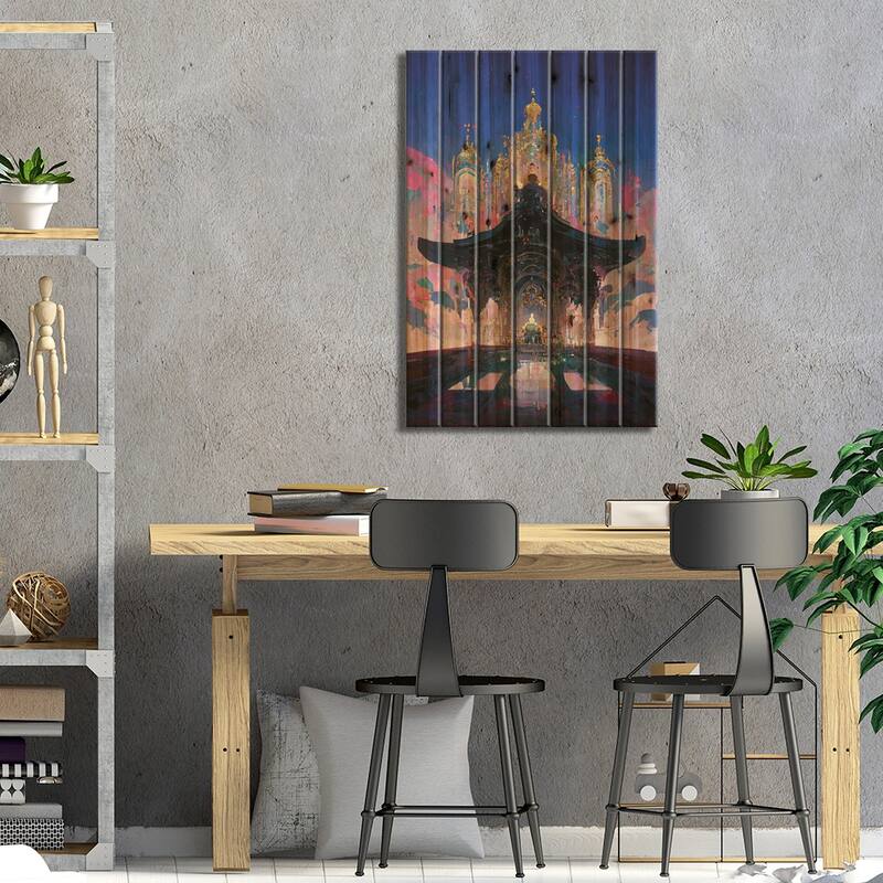 Slumber Trip Print On Wood by Kenwood Huh - Multi-Color