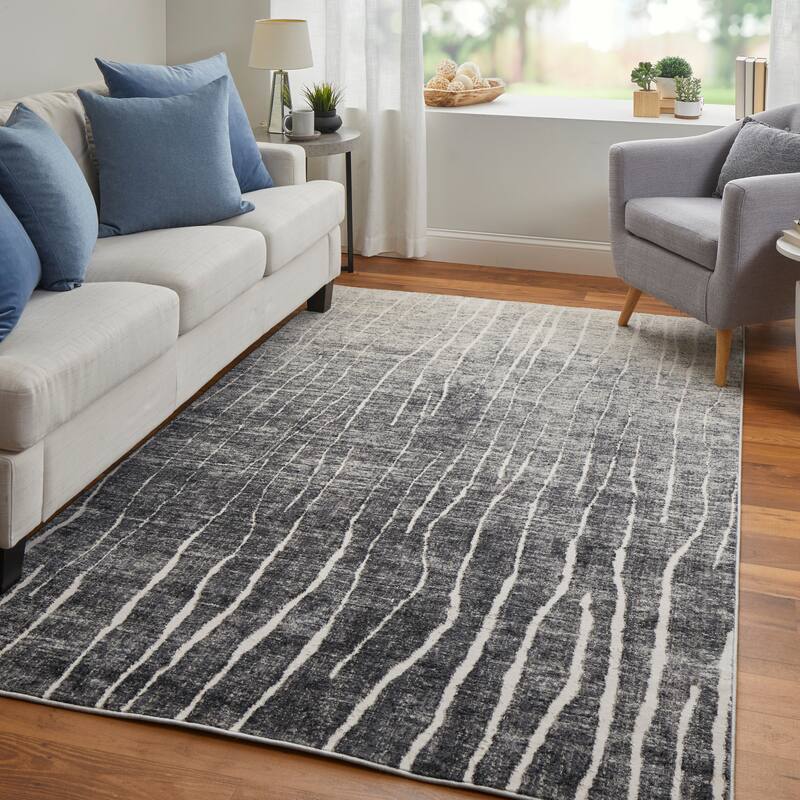 Grand Bazaar Kiba Machine Made Abstract Transitional Area Rug