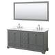 Option Dark Gray / White Quartz Top / Polished Chrome