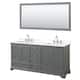 Option Dark Gray / White Quartz Top / Polished Chrome