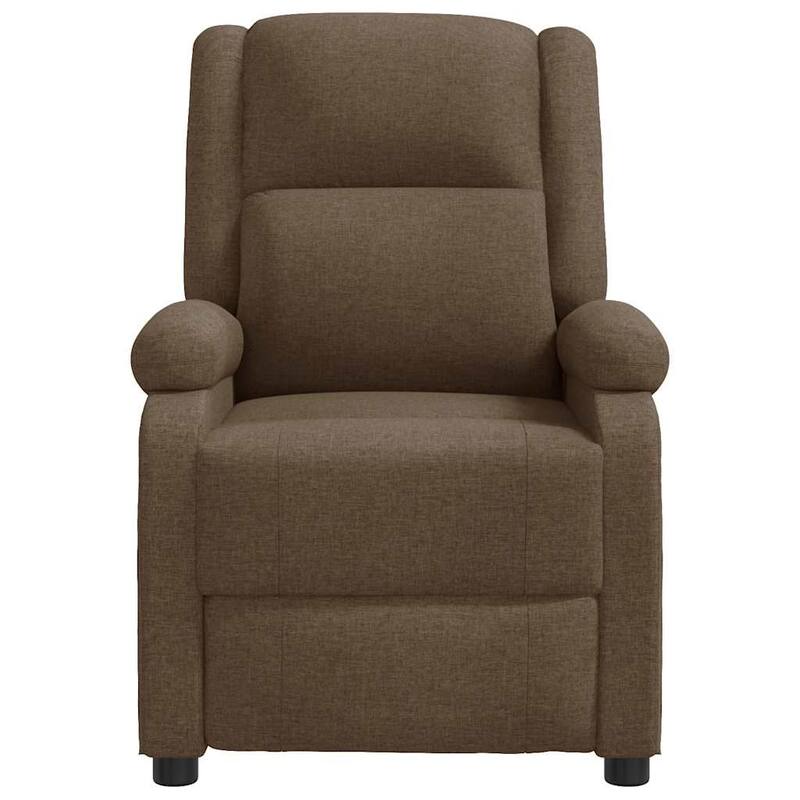 vidaXL Massage Chair Brown Fabric - 71 x 92 x 96 cm