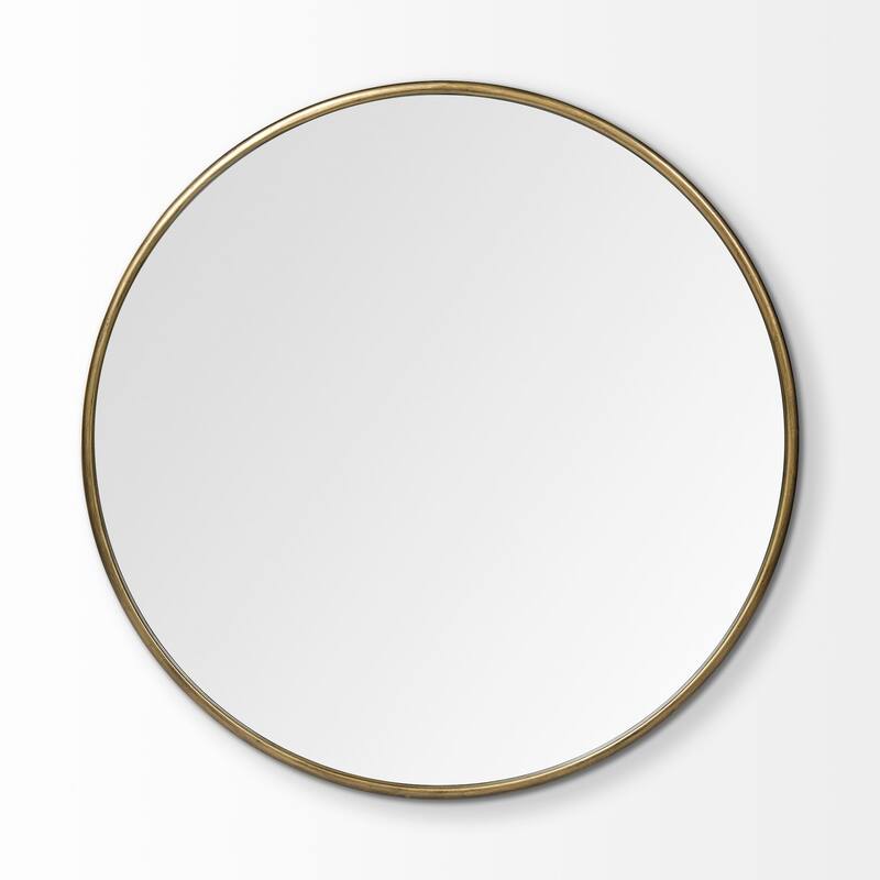 Piper Metal Frame Large Round Mirror
