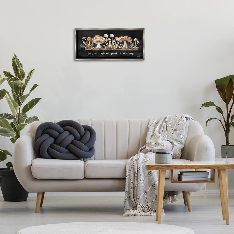 Stupell Grow Your Own Way Framed Floater Canvas Wall Art Design By Marla Rae