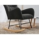 preview thumbnail 2 of 21, Teddy Upholstered Nursery Rocking Chair with High Backrest