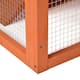 Wood Outdoor Pet House for Small Animals with 2 Run Play Area