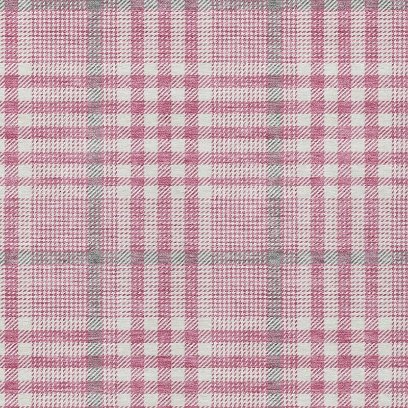 HomeRoots Plaid Transitional Rectangle Outdoor Rug