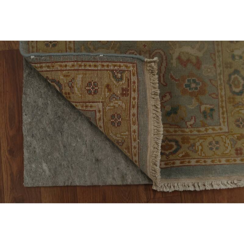 Hand Knotted Oriental 100% Wool Carpet Traditional Floral Navy Blue & Blues Ziegler Area Rug - 3' 2'' X 2' 0''