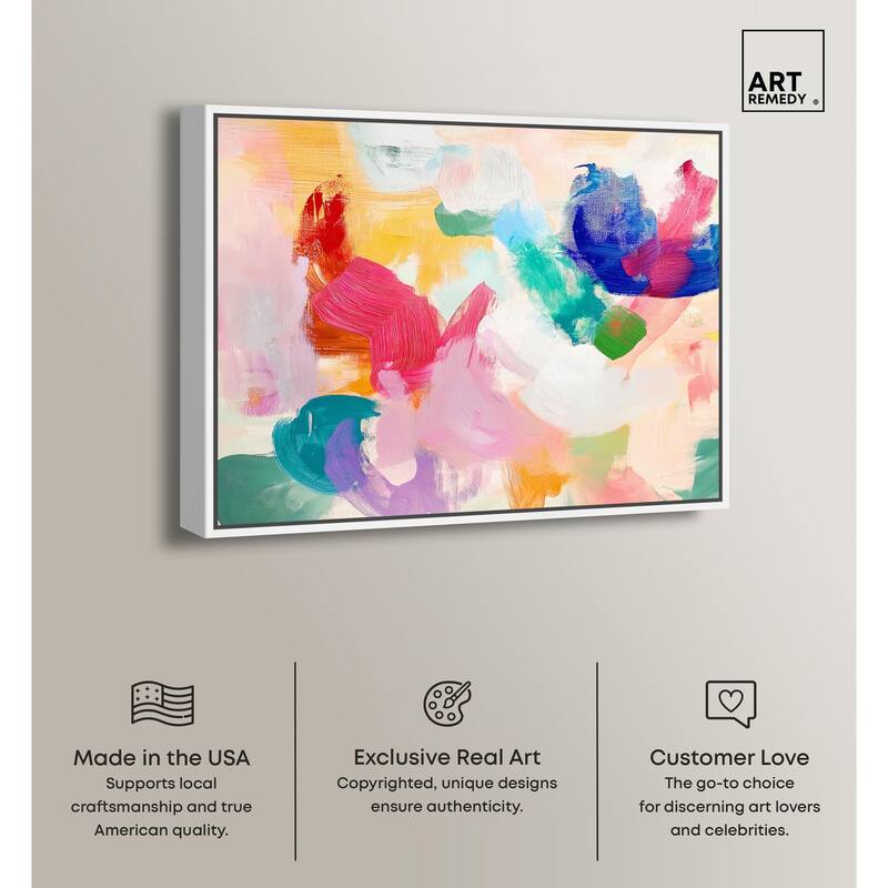Pastel Riot I Colorful Canvas by Art Remedy