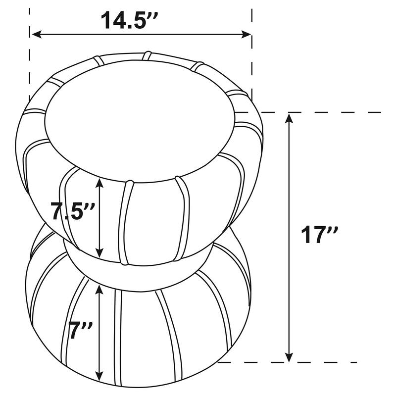 Round Upholstered Ottoman