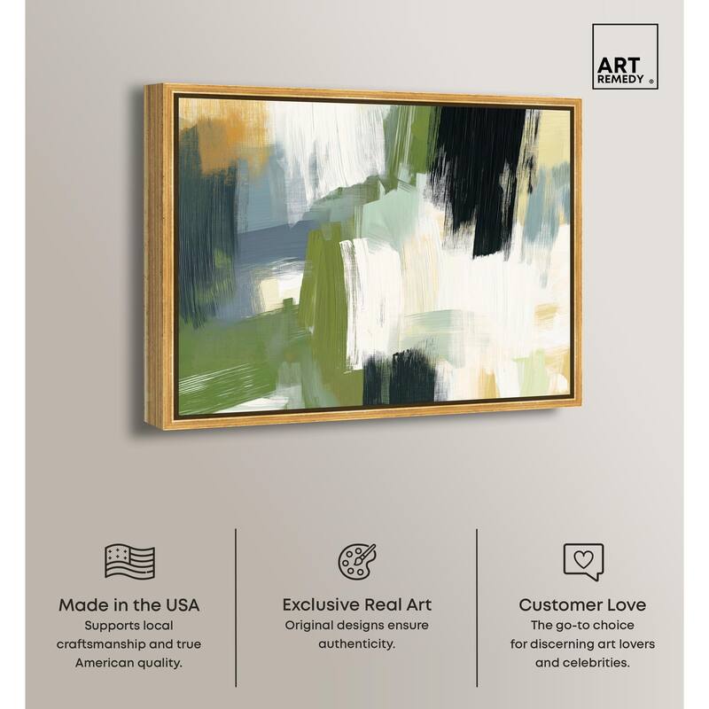 Moss Layers I Canvas by Art Remedy