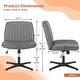 preview thumbnail 25 of 66, Desk Chairs. Cross Legged Office Task Armless Wide Vanity Makeup Chair Computer Chairs for Home Office