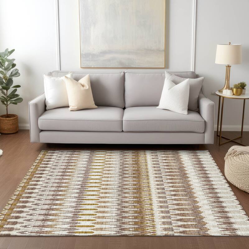 Machine Washable Indoor/ Outdoor Chantille Moroccan Rug