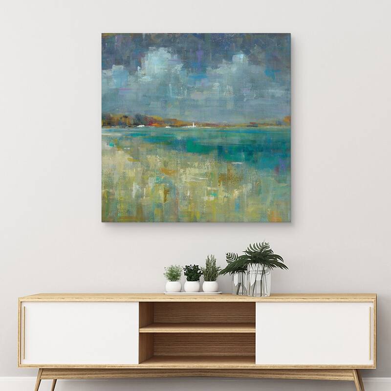 Sky and Sea Crop by Danhui Nai Canvas Art Print