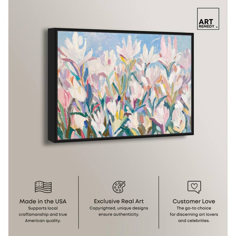 Morning Mist Bloom II Canvas by Art Remedy