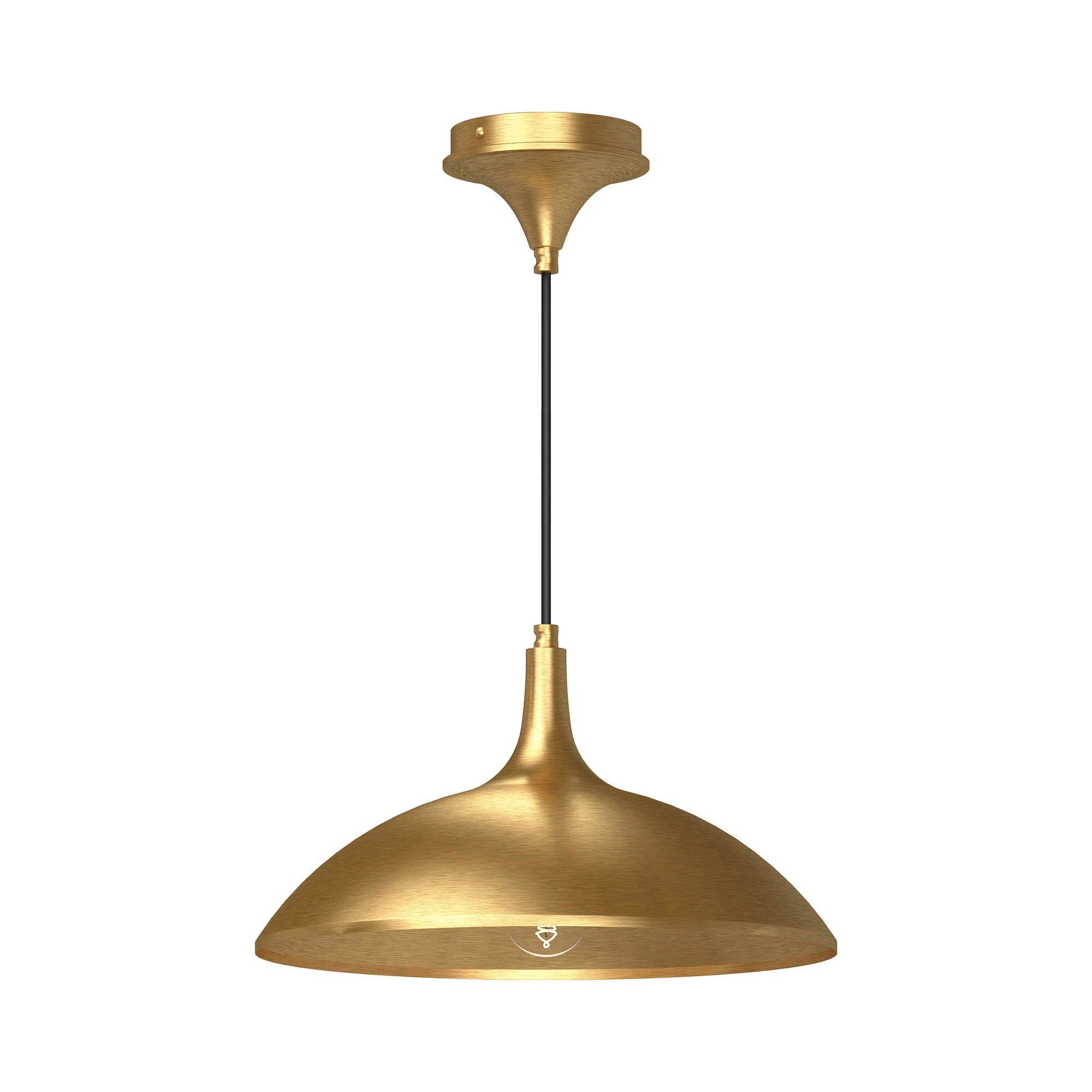 Alora Lighting PD627914 Abel 14" Wide Pendant with Aluminum Shade