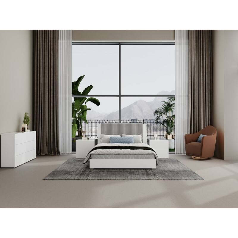Ayla Nightstand in Dark Oak Melamine
