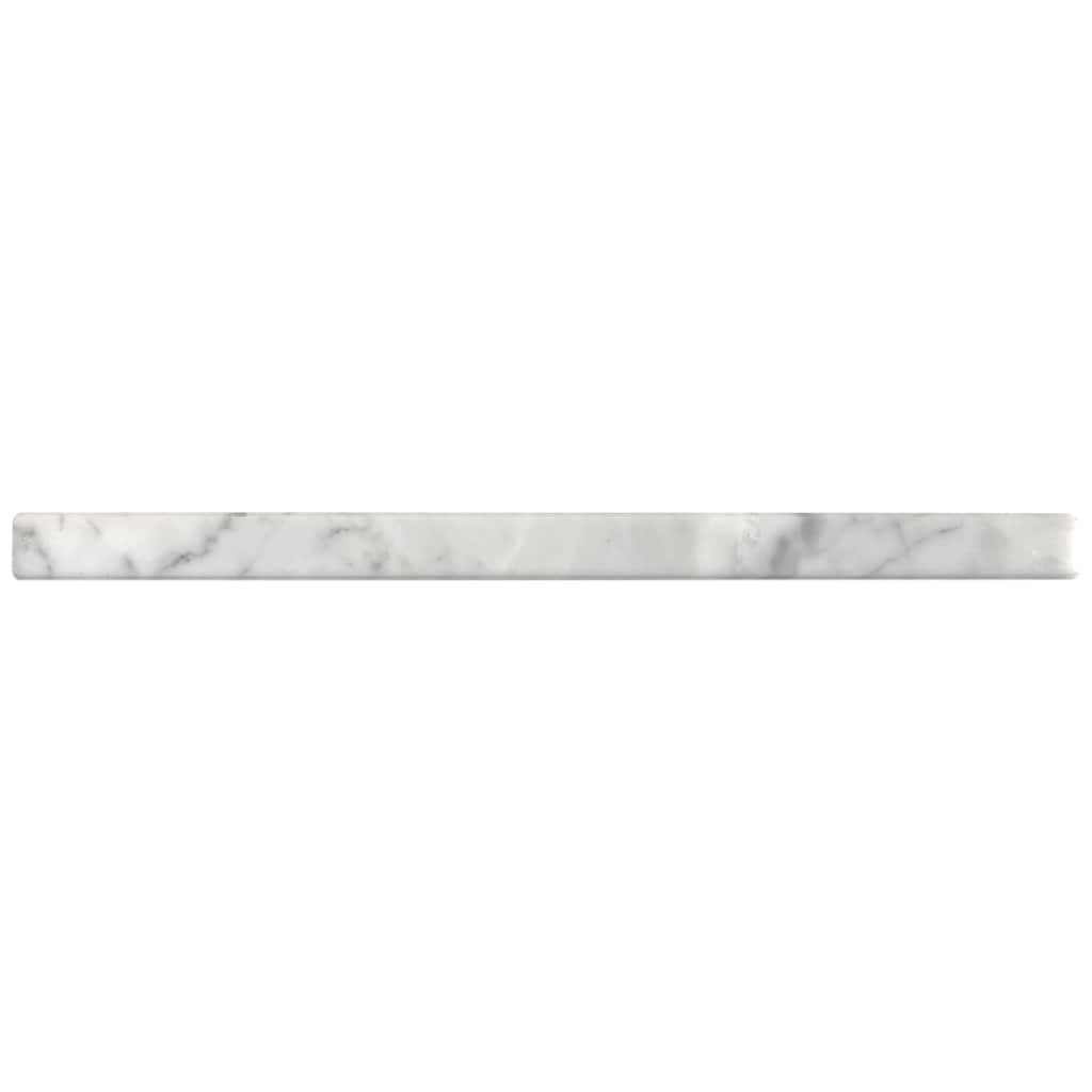 Carrara Marble 0.75" x 12" Polished Square Liner