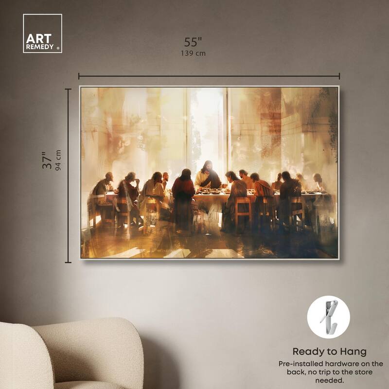 Supper in His Light Canvas by Art Remedy