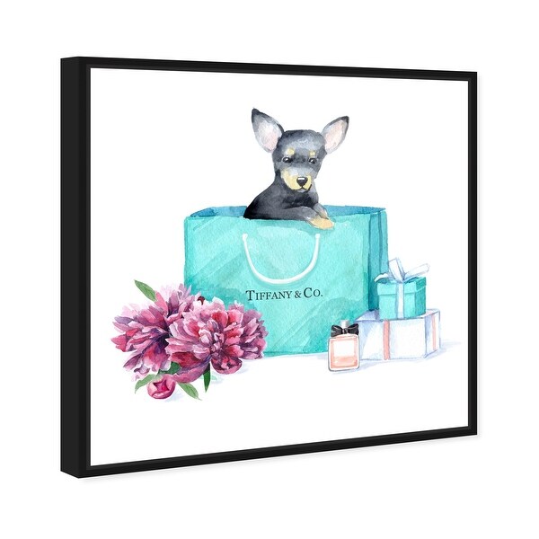 新品 オリバーガル OliverGal ACQUA CHIC CHIHUAHUA Oliver Gal 'acqua chic chihuahua' Contemporary Teal Blue