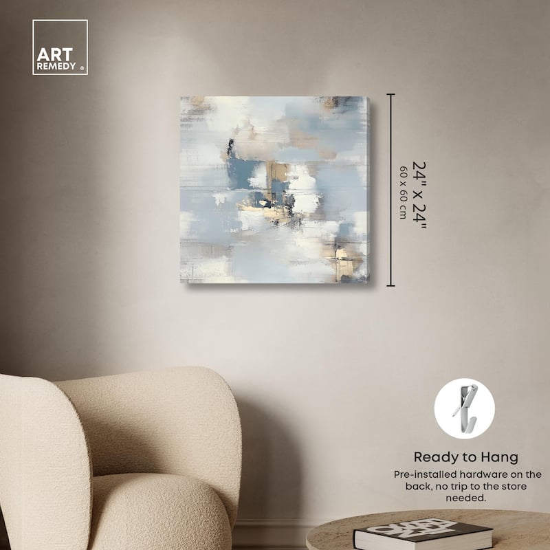 Morning Mist Over the Water Canvas by Art Remedy, Gallery Wrapped