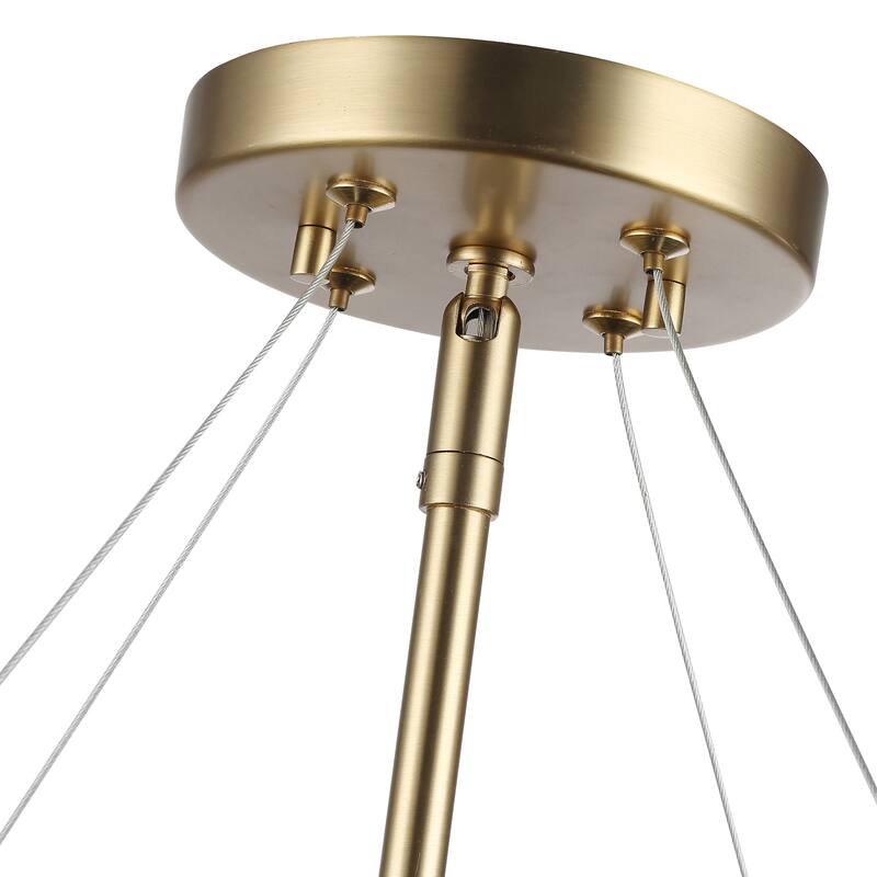 Golden Lighting Marco 4-light Semi-Flush Mount in Brushed Champagne Brass - Brushed Champagne Bronze - 4-Light Semi-flush