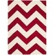 preview thumbnail 59 of 126, SAFAVIEH Handmade Chatham Gunda Modern Moroccan Wool Rug 2' x 3' - Red/Ivory