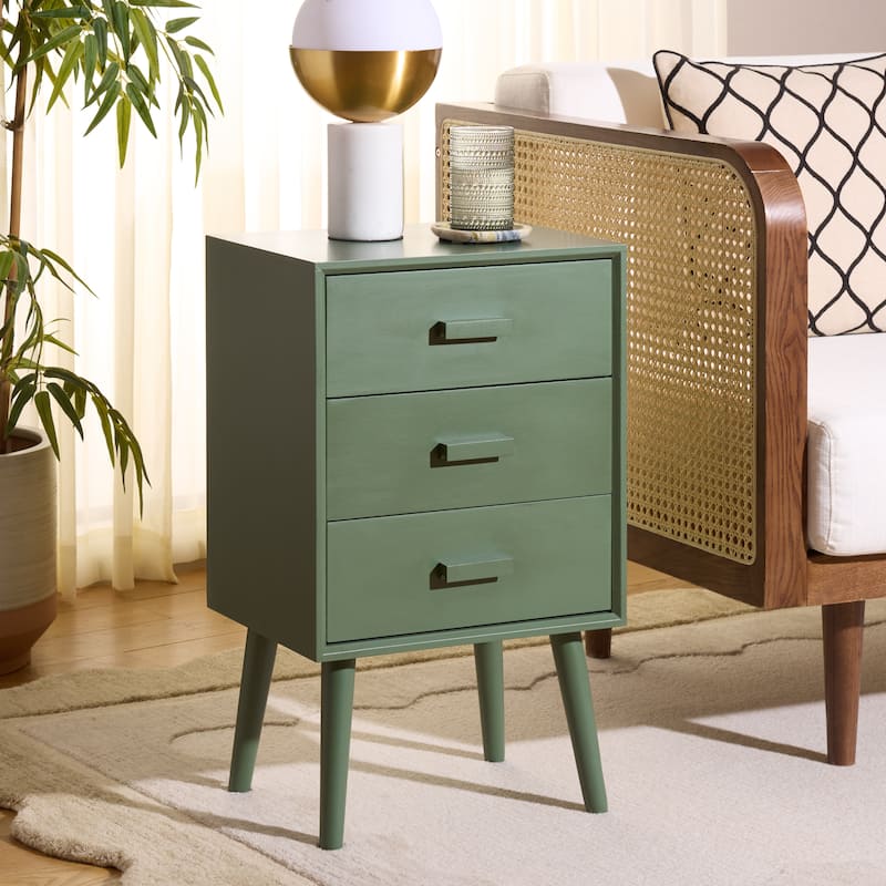 SAFAVIEH Tinie 3-Drawer Chest - Dusty Green