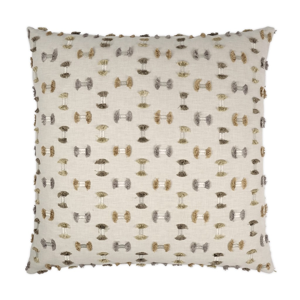 Frayed Travertine Decorative Throw Pillow