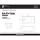 preview thumbnail 137 of 145, Fine Fixtures Acrylic-Fiberglass Soaking Bathtub, White. Alcove/Apron Front
