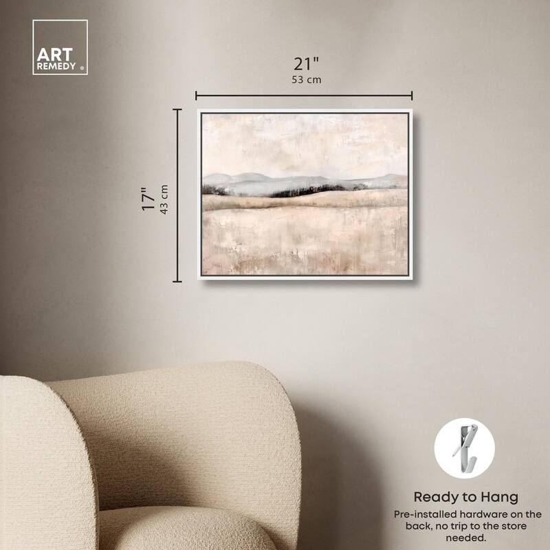 Distant Hills I Canvas by Art Remedy