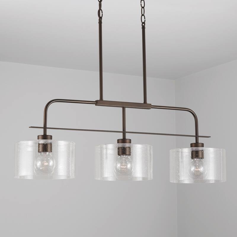 Jake 3-light Linear Island Fixture/ Chandelier