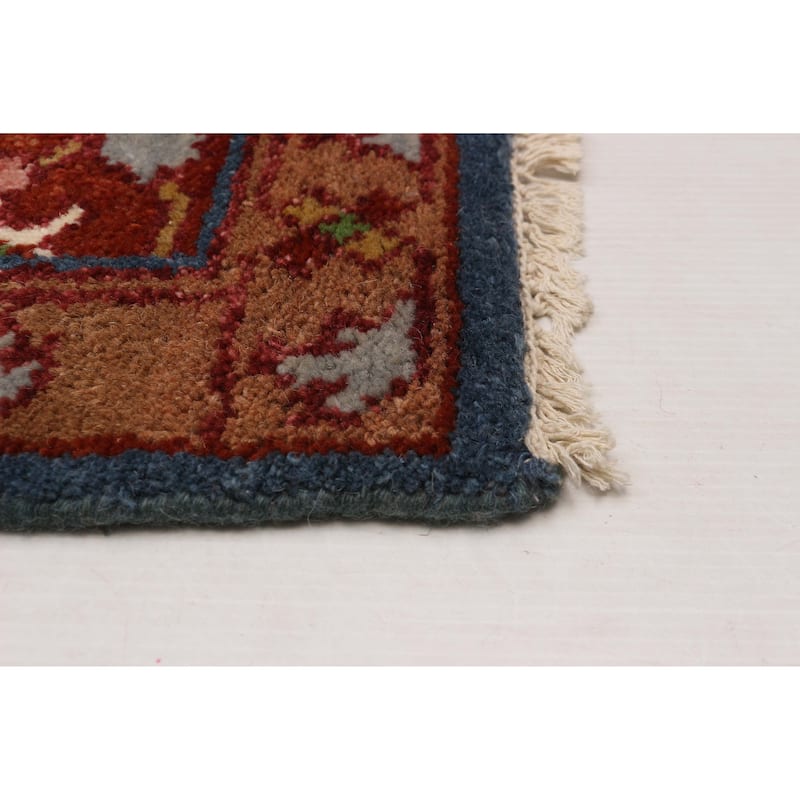 ECARPETGALLERY Hand-knotted Serapi Heritage Blue Wool Rug - 8'11 x 12'2