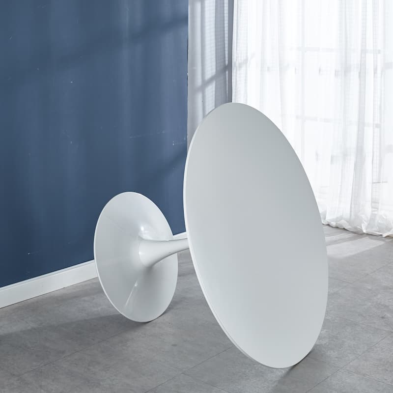 White Tulip Table Mid-century Dining Table for 4-6 people