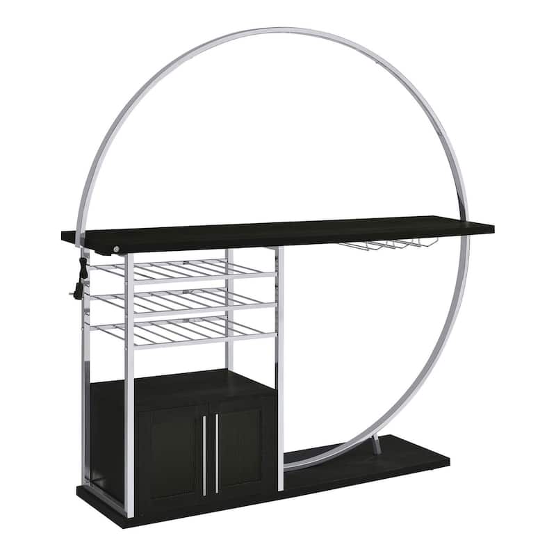 Casey 2-Door Circular LED Home Bar