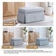preview thumbnail 100 of 152, Rectangle Chenille Upholstered Storage Ottoman