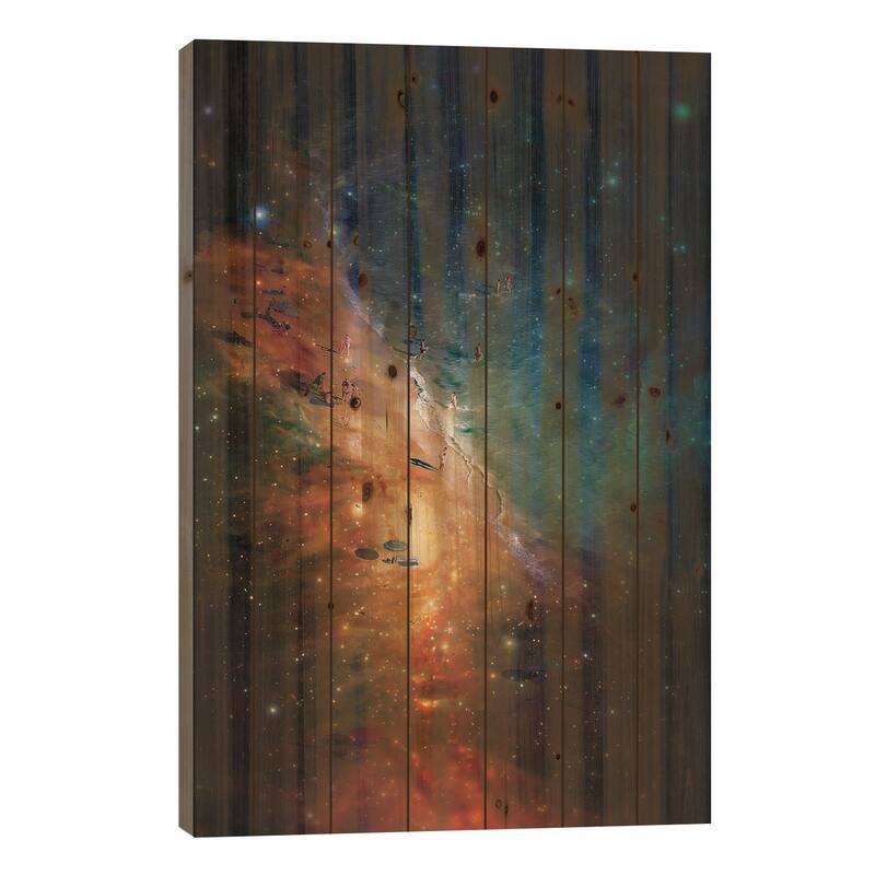 Summer Dream Print On Wood by Nicebleed - Multi-Color - 26x18x1.5