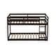 preview thumbnail 22 of 45, Artsy Solid Wooden Twin over Twin Bunk Bed with Ladder, Upper and Bottom Bed Platforms crafted with Strengthened Slats