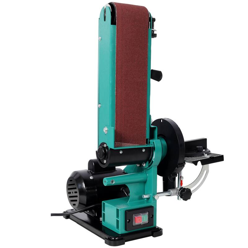 Anmytek 4" x 36" Belt Sander 6" Disc Polisher Grinder 120V UL Certified Green