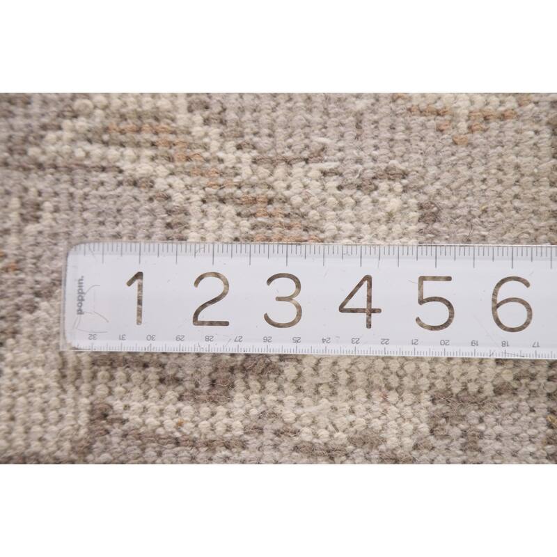 Oushak Style Runner Rug Hand-knotted Wool Carpet - 2'6"x 9'11"