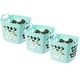 preview thumbnail 22 of 21, Flexible Plastic Laundry Basket - Square Storage Hamper with Side Handles for Easy Carrying - 28 Litter Green/Yellow