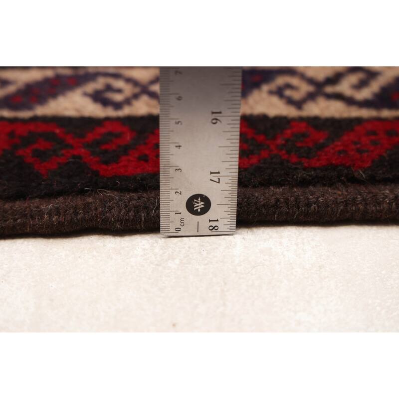 ECARPETGALLERY Hand-knotted Baluch Tan Wool Rug - 3'8 x 6'1