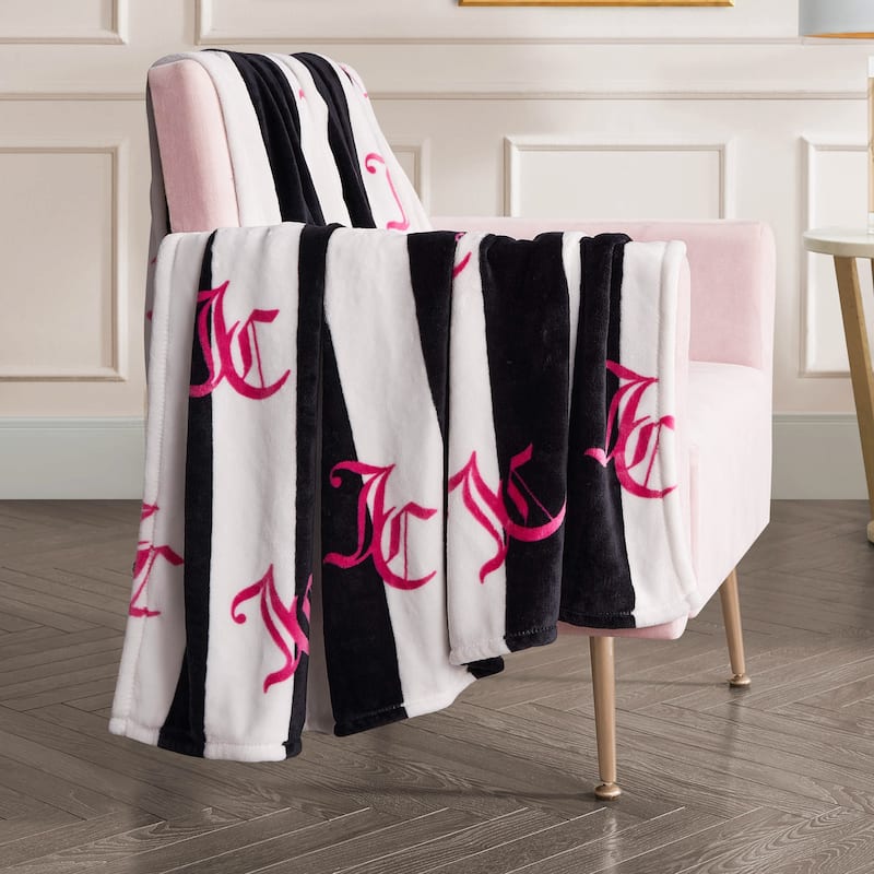 Juicy Couture Cabana 50" x 70" Plush Throws