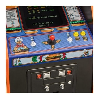 Numskull Official Data East BurgerTime Quarter Size Wooden Arcade