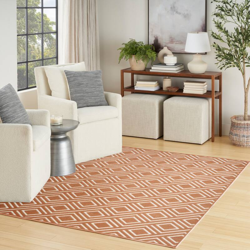 Nourison Casual Indoor only Geometric Area Rug