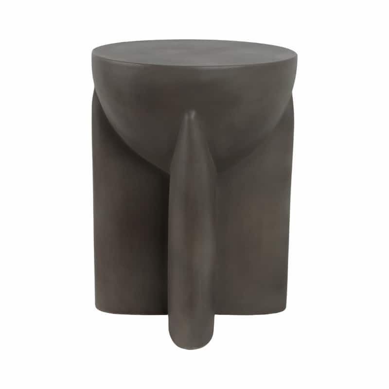 Pottery Contemporary Accent Table with Geometric Base and Clean Lines - 14" x 14" x 19"
