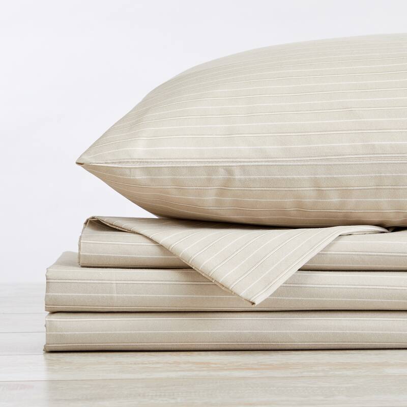 Premium Striped Microfiber Sheet Set