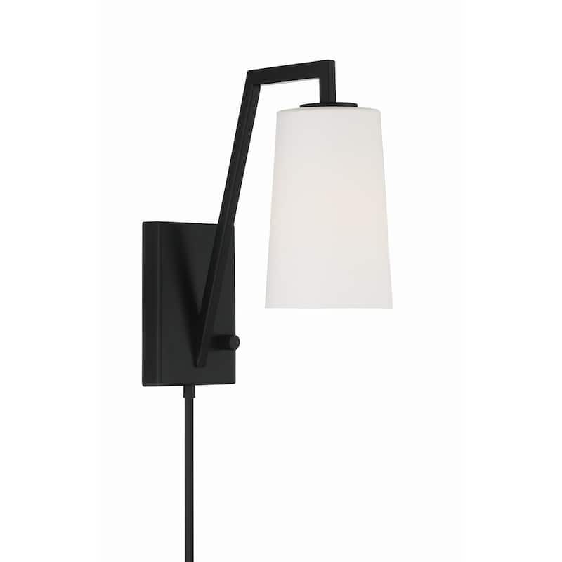 Crystorama Lighting Group AVO-B4201 Avon 12" Tall Wall Sconce - Matte Black