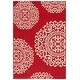 preview thumbnail 12 of 10, SAFAVIEH Courtyard Tinka Casual Rug 5'1" x 7'6" - Red/Beige - Rectangle